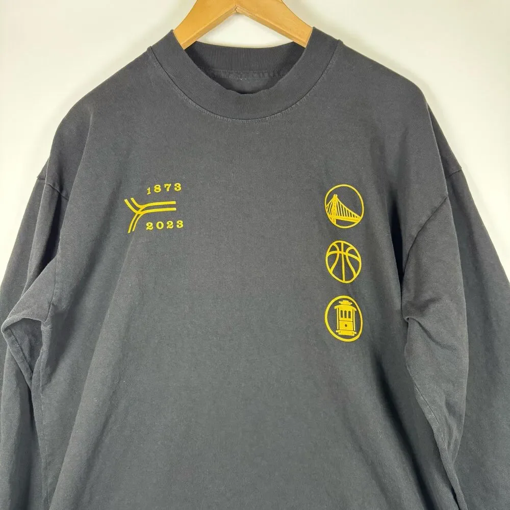 Golden State Warriors Shirt Mens Large‎ NBA Basketball Cable Car 1873 2023 USA
